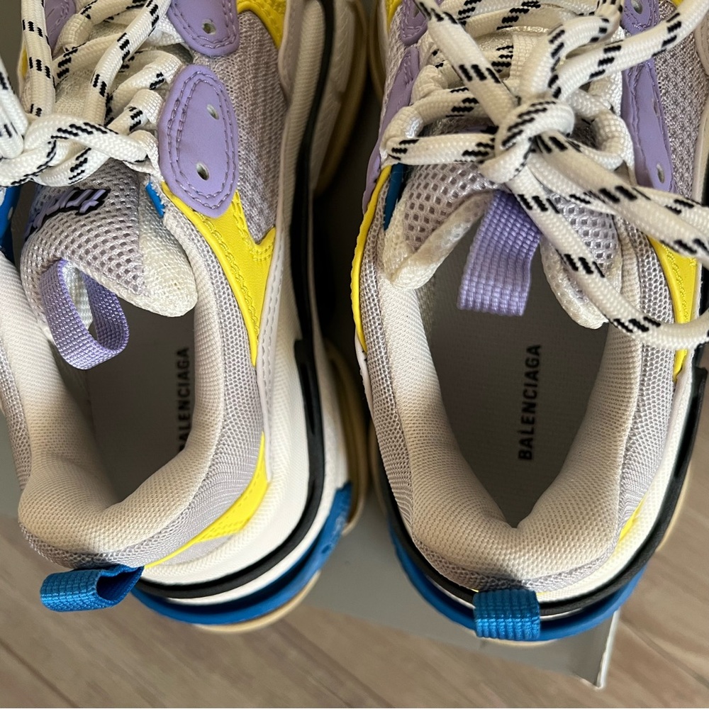 Balenciaga Triple S sneakers 37 US womens 7 gray purple blue - Picture 8 of 10
